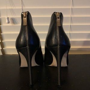 BCBGeneration Black Zipper Heel